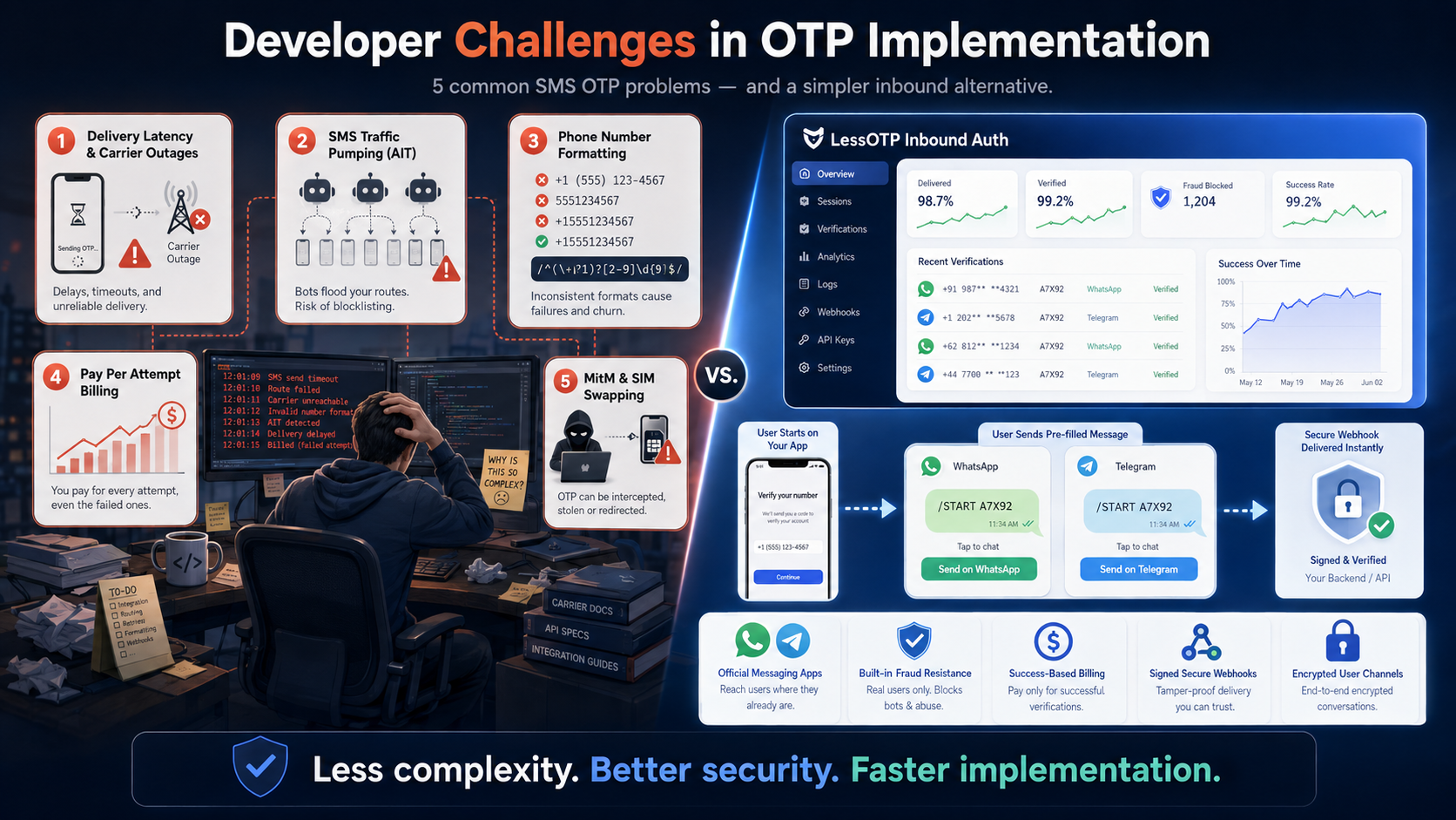 Developer Challenges in OTP Implementation
